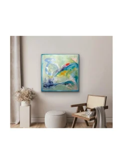 Aina ja ikuisesti, 100x100cm, öljyvärimaalaus, Pia Rydman