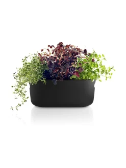 Altakasteleva yrttilaatikko musta