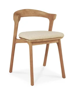 Bok ulkokaluste ruokapöydän tuoli, teak