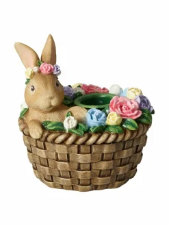 Bunny In Basket -kynttilänjalka