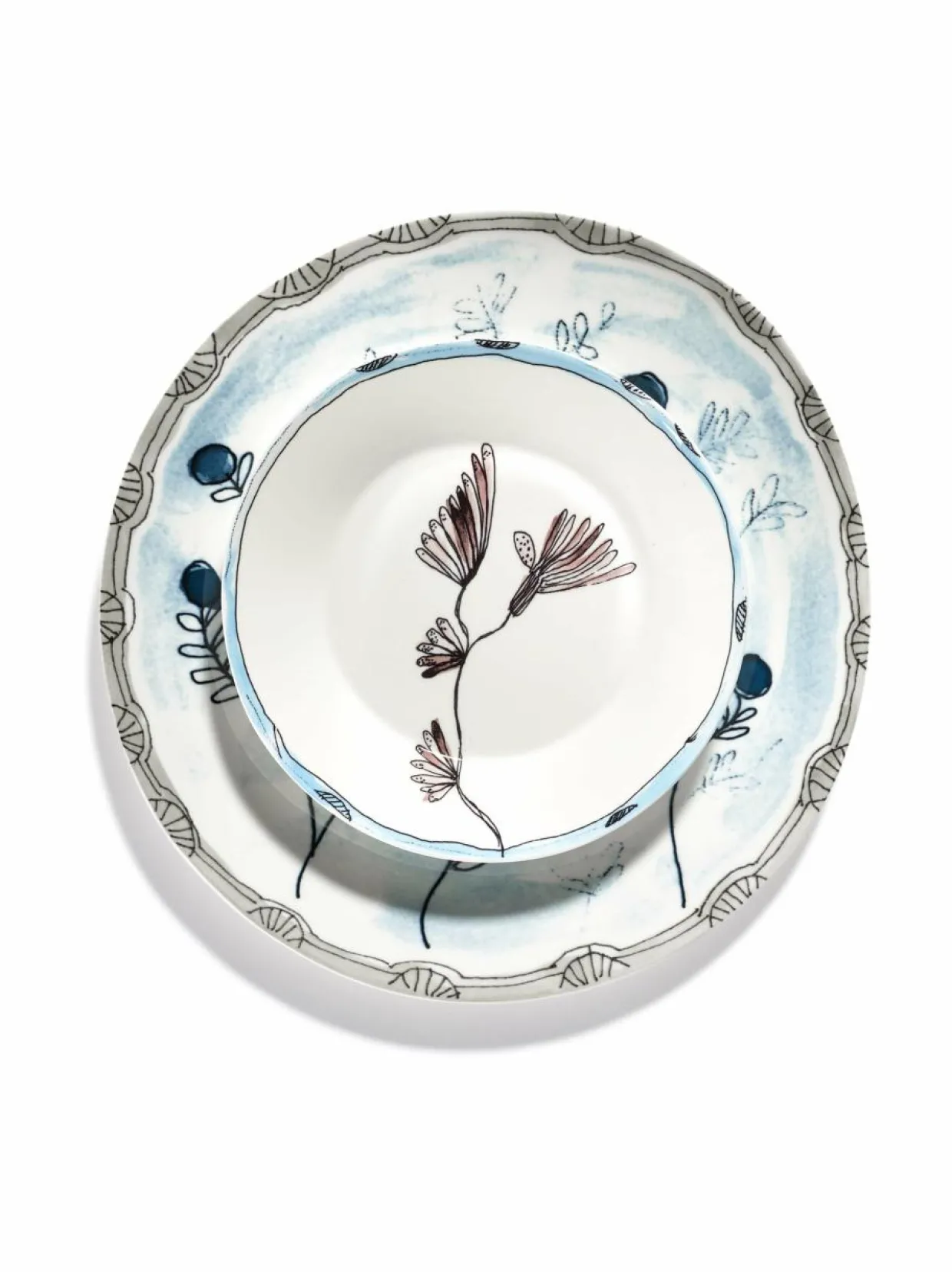 Camelia- syvä lautanen Ø18 cm, 2 kpl