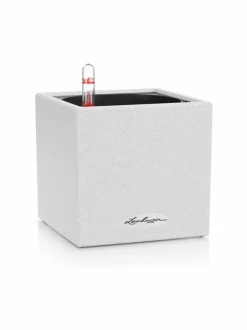 Canto Stone Valkoinen Altakasteluruukku 40x40cm, korkeus 40cm + rullalevy