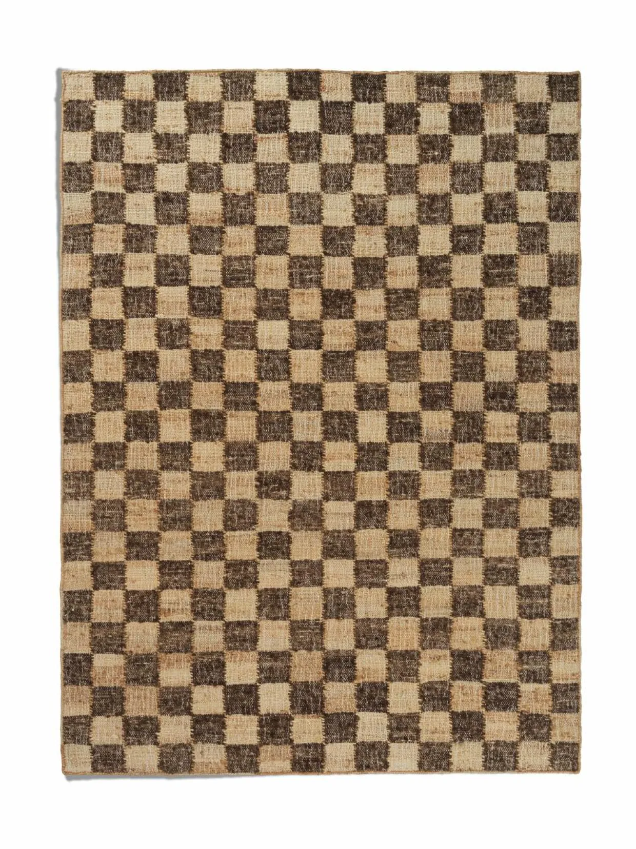 Check Wool Jute -matto, 140 x 200 cm