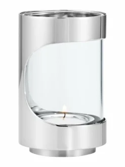 Chrome Contours -tuikkukynttilälyhty 12 cm