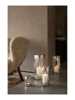 Chrome Contours -tuikkukynttilälyhty 12 cm