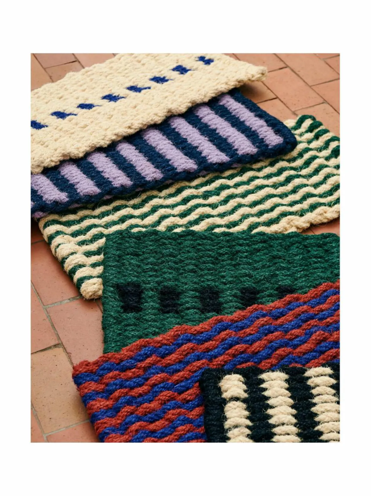 Coco Stripe Wave -ovimatto 40 x 80 cm