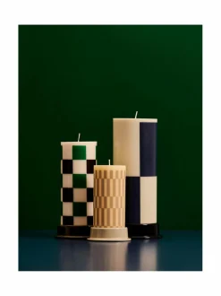 Column Medium -keraaminen kynttilänjalka