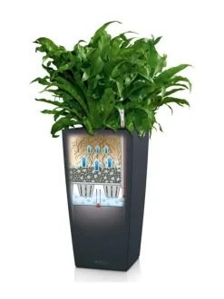 CUBICO Color 22 matta Tummaharmaa Altakasteluruukku ∅22x22cm korkeus 41cm