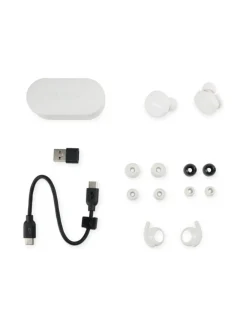 Denon PerL AH-C10PL langattomat vastamelunappikuulokkeet, valkoinen