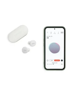 Denon PerL AH-C10PL langattomat vastamelunappikuulokkeet, valkoinen