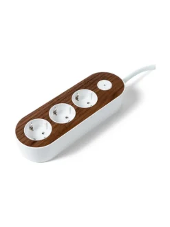 Design Jatkojohto, 2m - Pähkinä