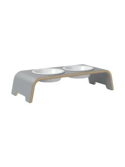 dogBar® Classic korotettu ruokakuppiteline - Harmaa