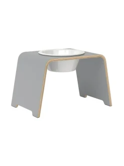 dogBar® Single korotettu ruokakuppi - Harmaa