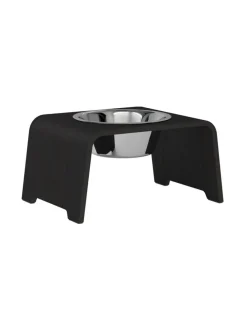 dogBar® Single korotettu ruokakuppi - Tumma tammi