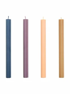 Hexagon Candle -steariinikynttilä, 4 kpl