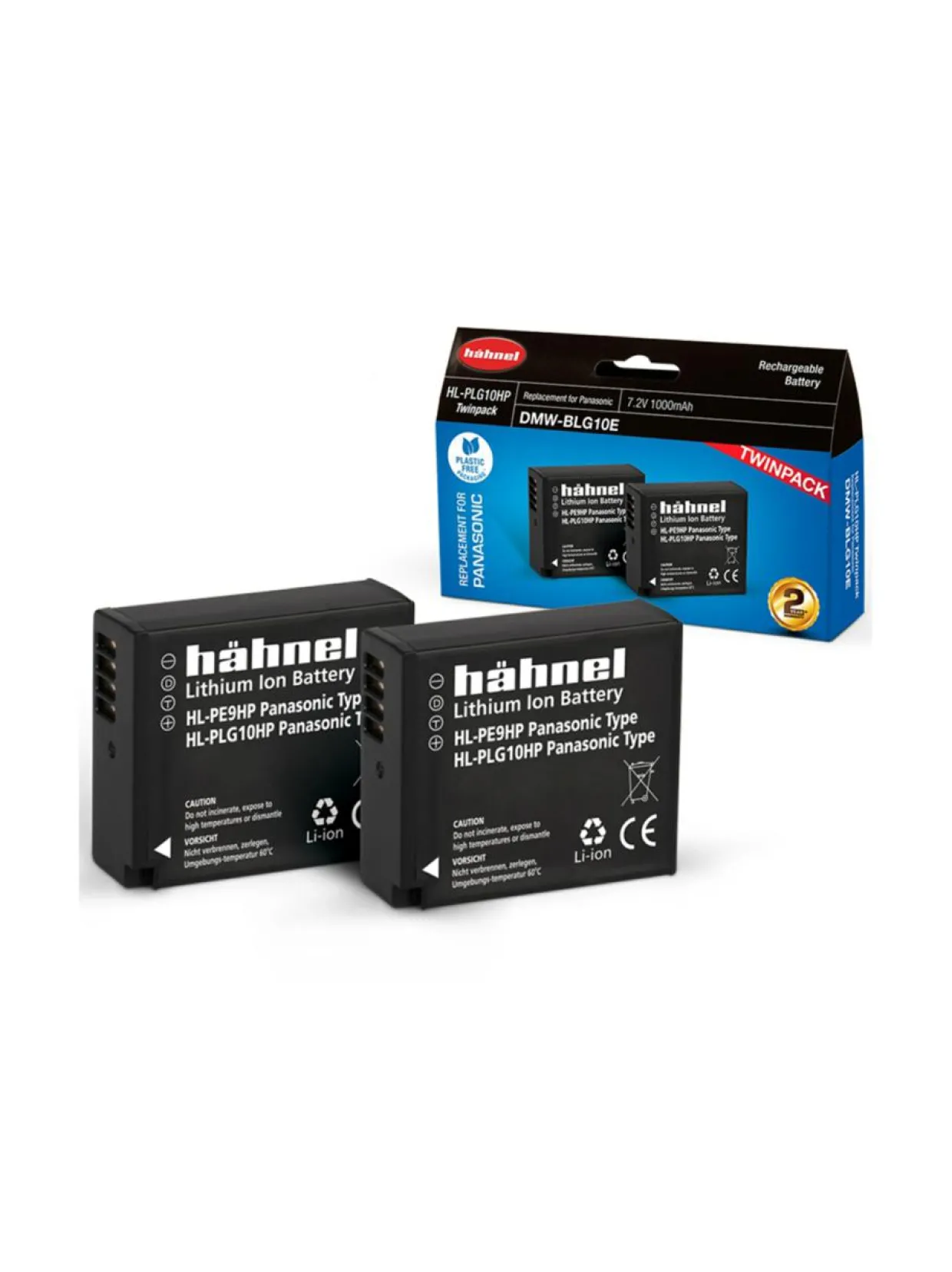 Hähnel HL-PLG10HP (Panasonic DMW-BLG10E) 2kpl akkuja