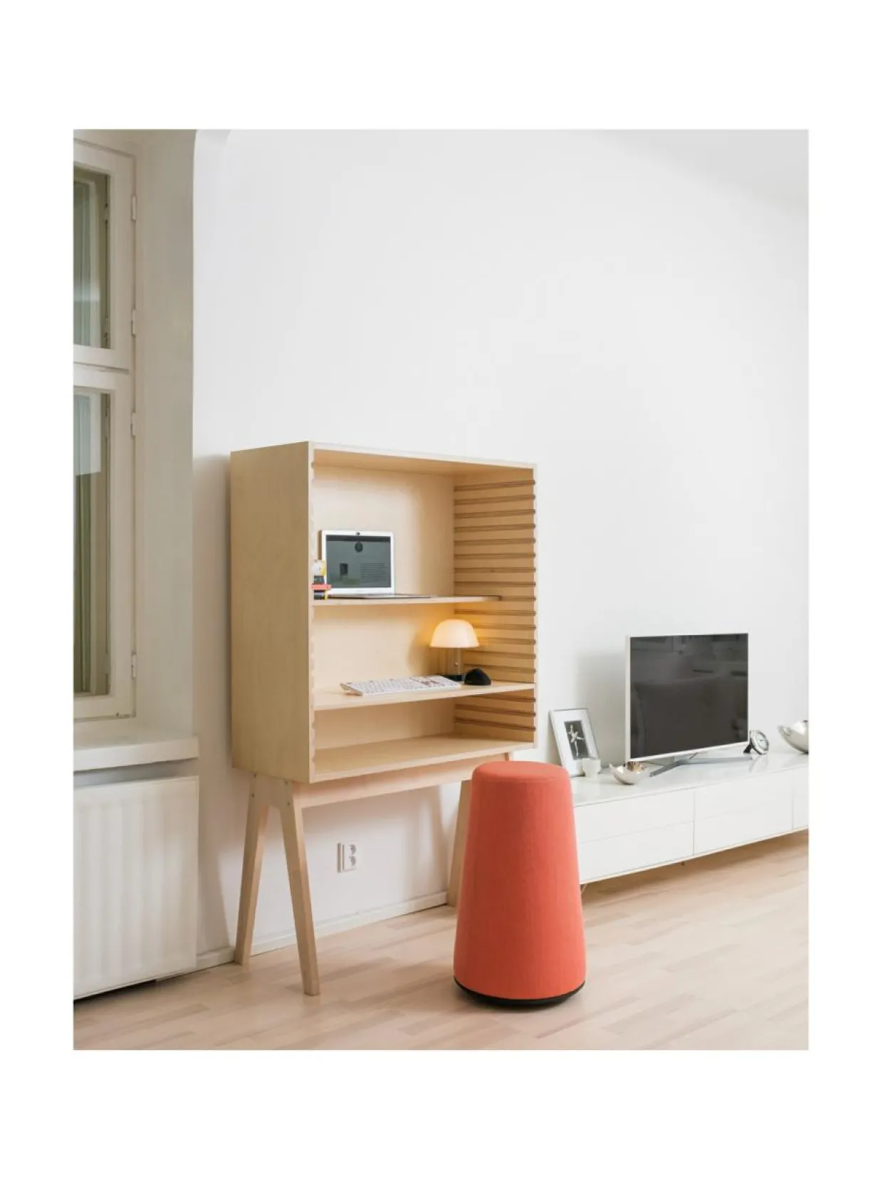 Hima Frame säädettävä työpiste - Natural Birch