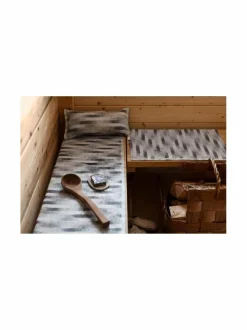 Hohto-saunatyyny pellava-puuvillasekoitteesta 20 x 46 cm