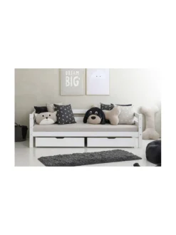 Hoppekids ECO Comfort 2 kpl sängynaluslaatikkoja, Valkoinen