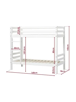 Hoppekids ECO Dream -kerrosänky 70 x 160 cm