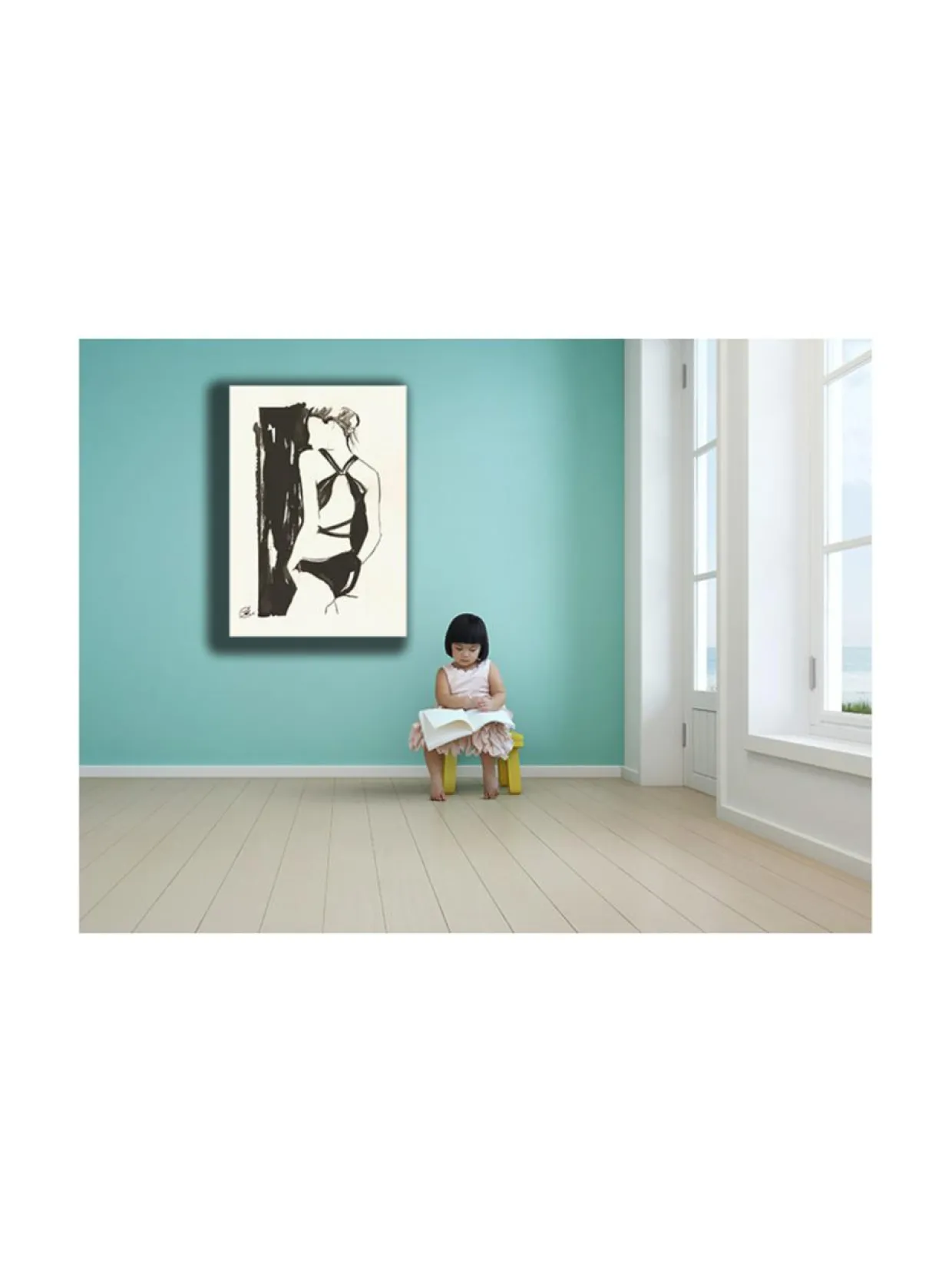 Jenniemilia Design, MOSS voimanainen canvas -taulu 70x120cm