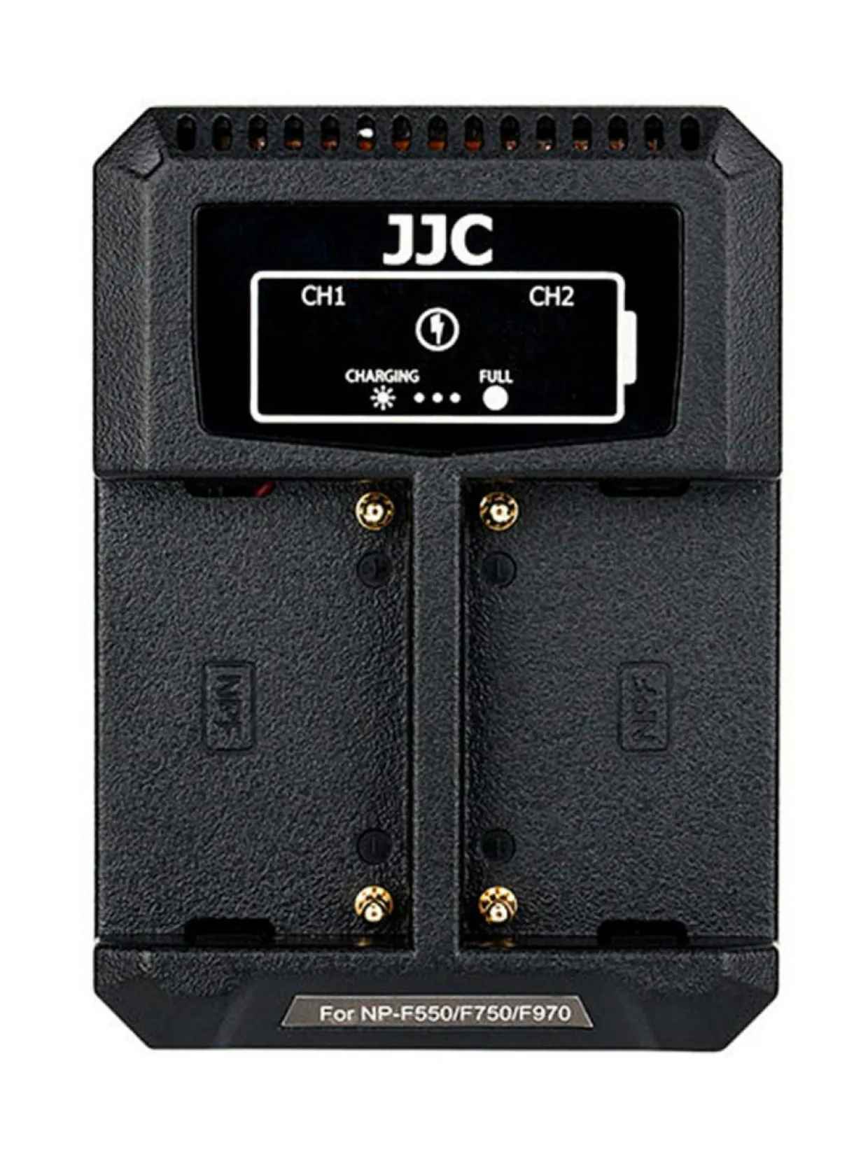 JJC DCH-NPF USB Dual Battery Charger -tuplalaturi (NP-F)