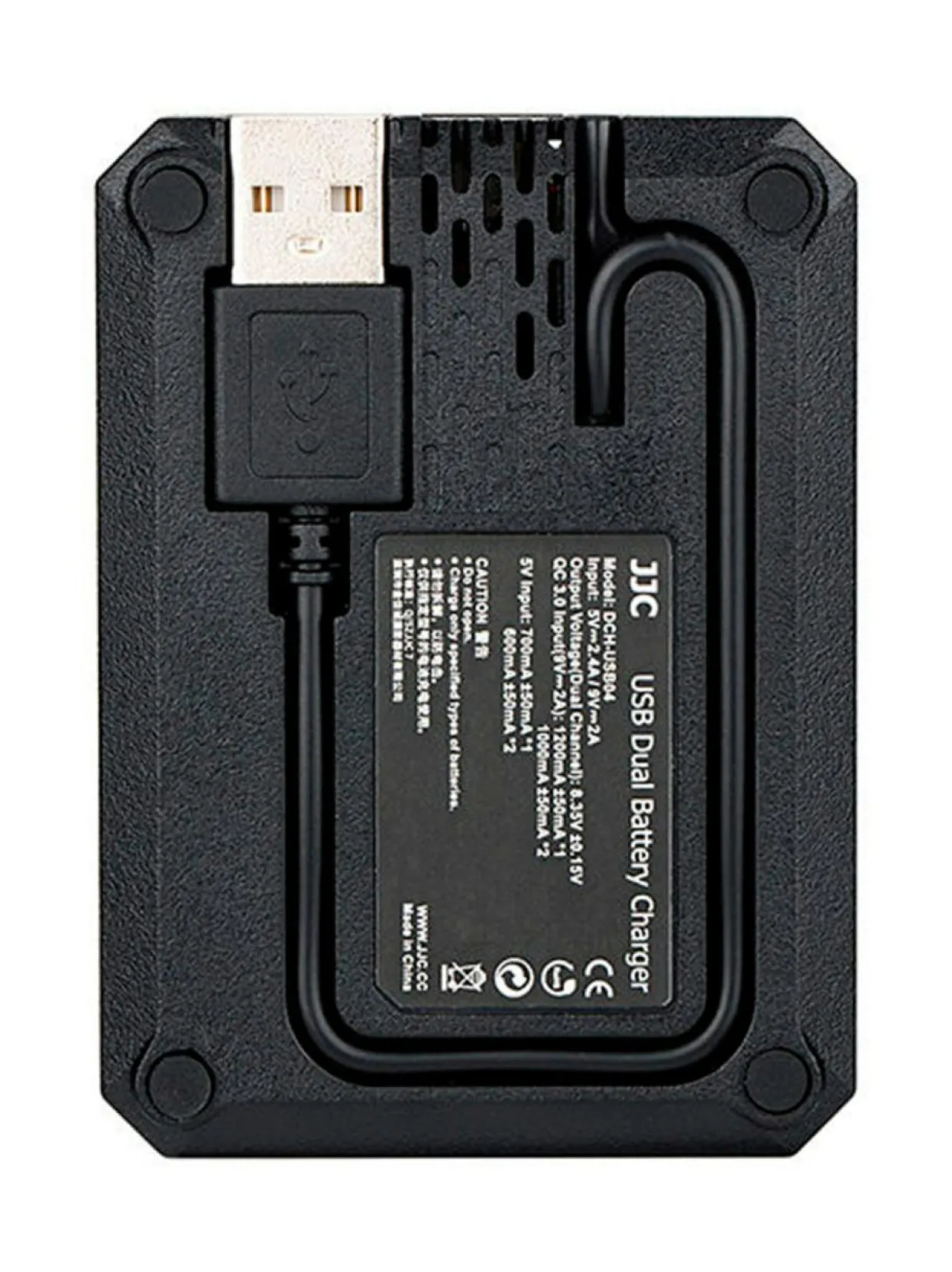 JJC DCH-NPF USB Dual Battery Charger -tuplalaturi (NP-F)