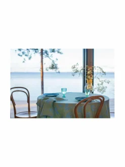 Kesäkukka-pellavapöytäliina 145 x 260 cm