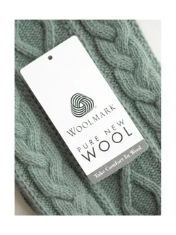 Koiran neule, palmikko, vihreä