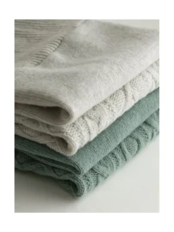 Koiran neule, palmikko, vihreä