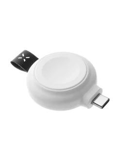 Langaton Apple Watch USB-C-laturi MFI Valkoinen