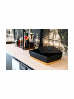 Large -kannellinen uunivuoka ja korkkialusta, 35 x 23,5 x 10,5 cm