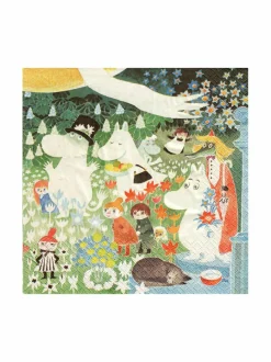 Muumit niityllä -servetti 33 x 33 cm, 20 kpl