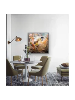 Onnen karnevaali - öljyvärimaalaus, 100x100 cm