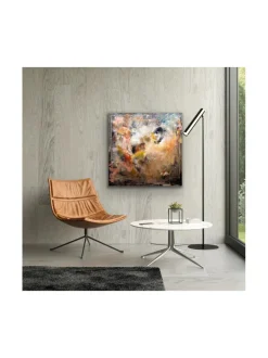 Onnen karnevaali - öljyvärimaalaus, 100x100 cm