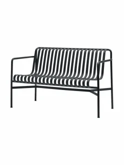 Palissade Dining -penkki selkänojalla 128 x 70 cm