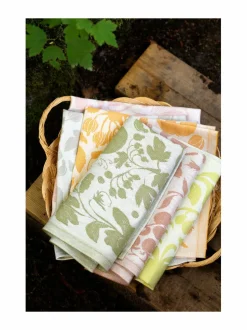 Puutarha- keittiöpyyhe/servietti pellavasekoitteesta