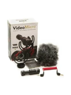 Rode VideoMicro mikrofoni + Rode WS9 tuulisuoja