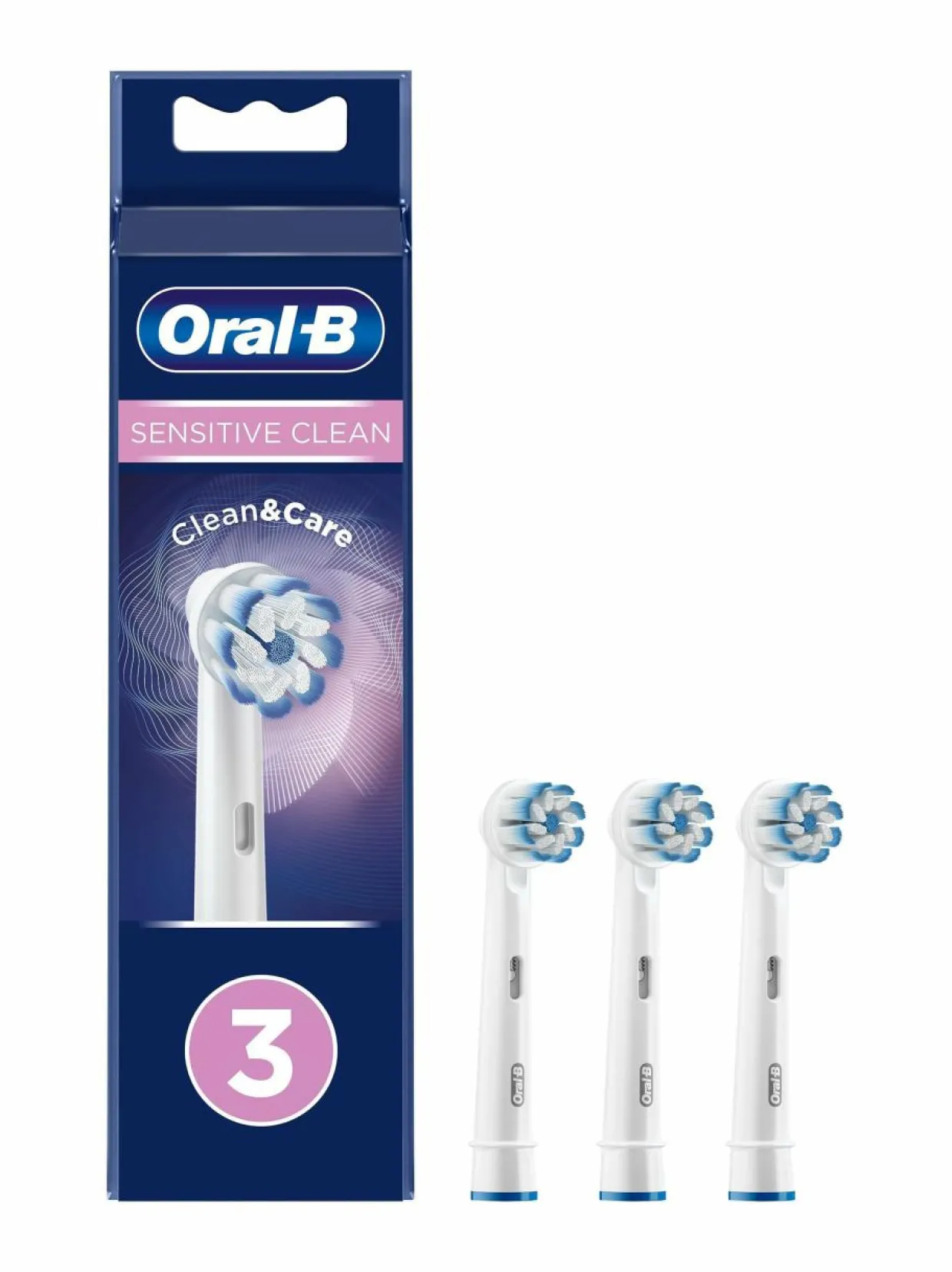 Sensitive Clean -vaihtoharjat 3-pack