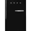 Smeg FAB10HLBL6 Happy Bar jääkaappi, musta vasenkätinen