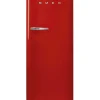 Smeg FAB28RRD5 Jääkaappi, punainen oikeakätinen