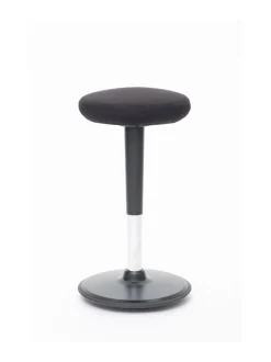 Stoo® Round aktiivituoli - Korkea 57 - 86 cm, musta/musta