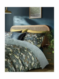 Strawberry Thief -satiinipussilakanasetti