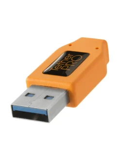 Tether Tools TetherPro (4,6m) USB 3.0 Male Type-A to USB 3.0 Micro-B kaapeli - Oranssi