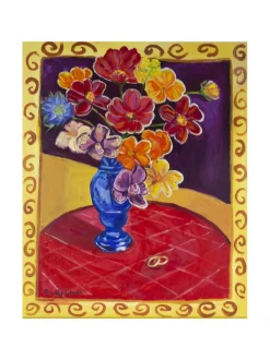 Venus vauhdissa, 55x46cm, akryylimaalaus, Pia Rydman