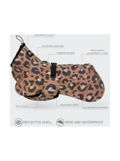 Visibility Raincoat Lite Leopard for Dogs