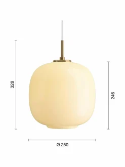 VL 45 Radiohus -riippuvalaisin, Ø 250mm