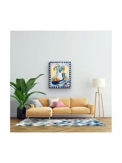 Välipala välimerellä, 73x60 cm, öljyvärimaalaus, Pia Rydman